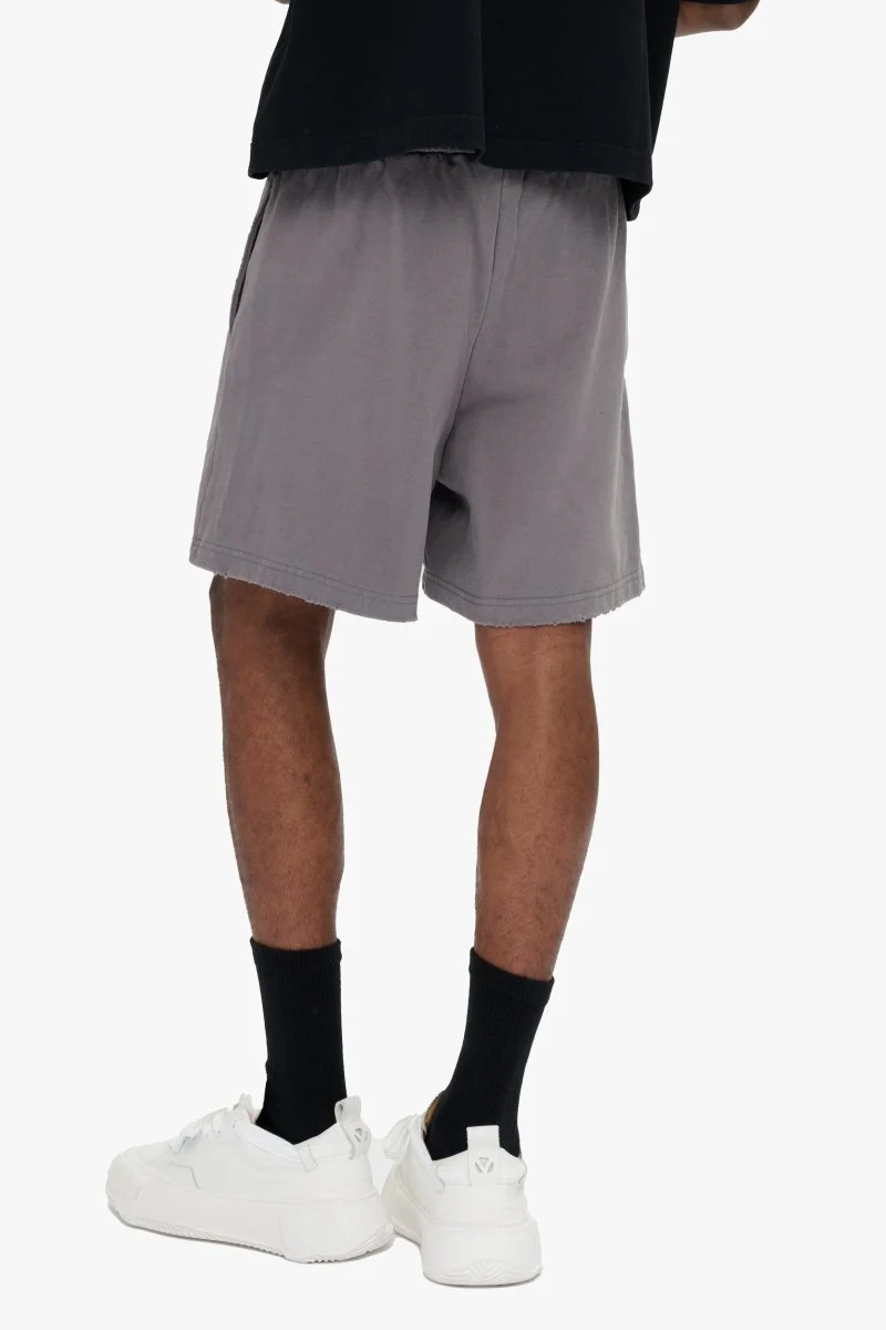 Valabasas Raw Hem Shorts - Relaxed Fit Graphite - Image 7