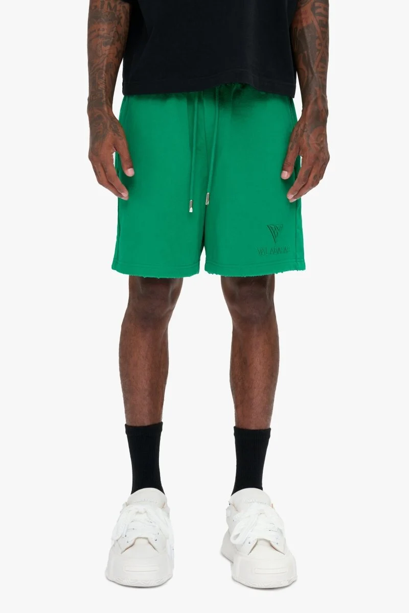 Valabasas Tonal Logo Shorts - Relaxed Fit Green - Image 2