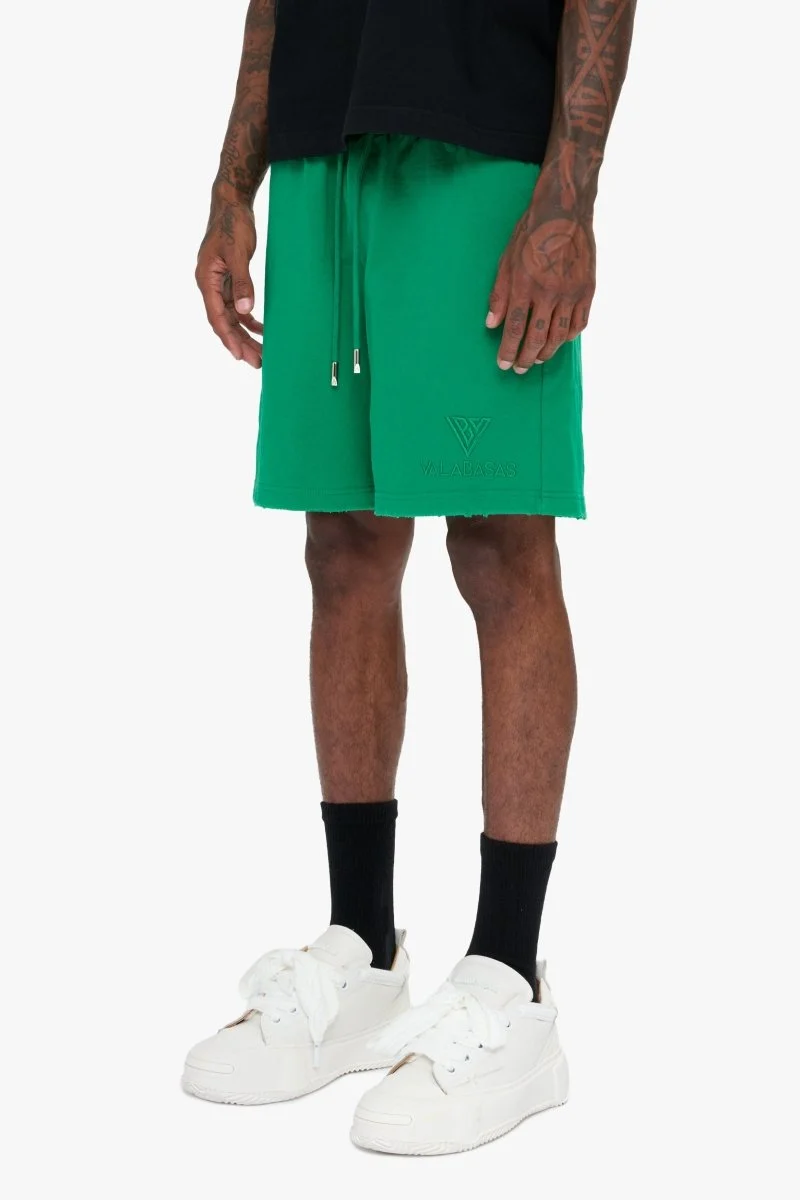 Valabasas Tonal Logo Shorts - Relaxed Fit Green - Image 3