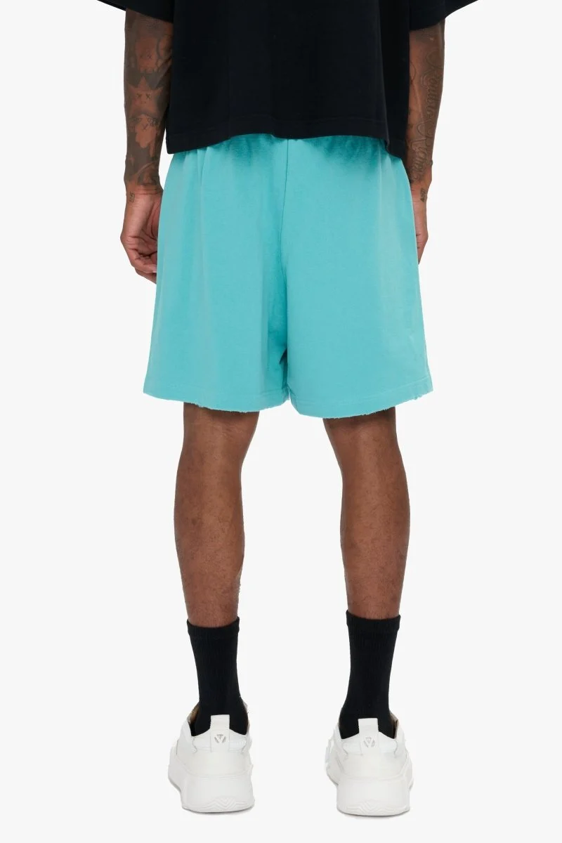 Valabasas Triangle Shorts - Elastic Waistband Turquoise - Image 5