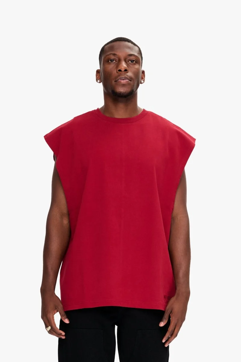Valabasas Essential Sleeveless Tee Bloodstone - Image 2