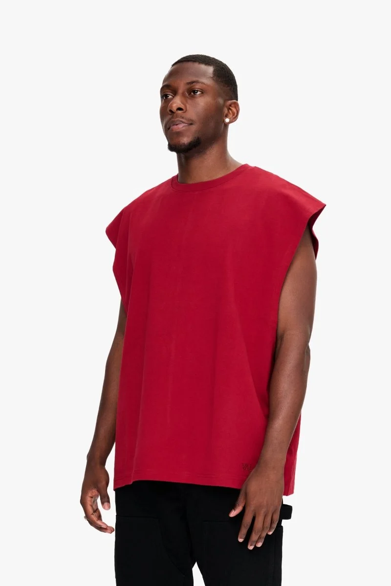Valabasas Essential Sleeveless Tee Bloodstone - Image 3