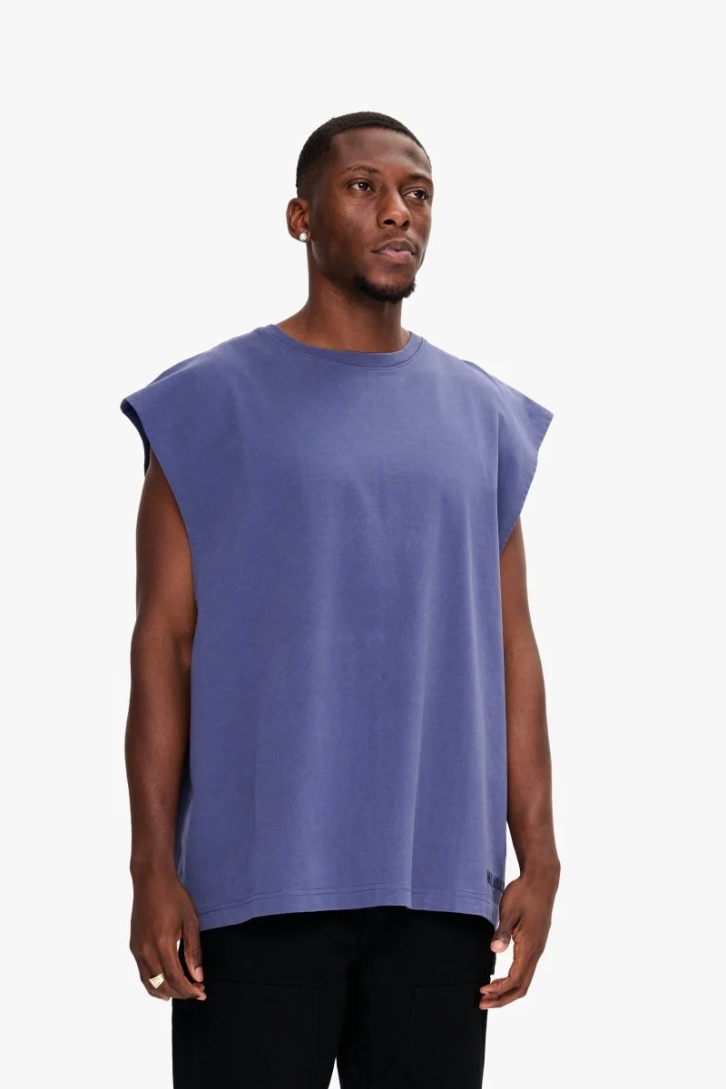 Valabasas Essential Sleeveless Tee Future Dusk - Image 4