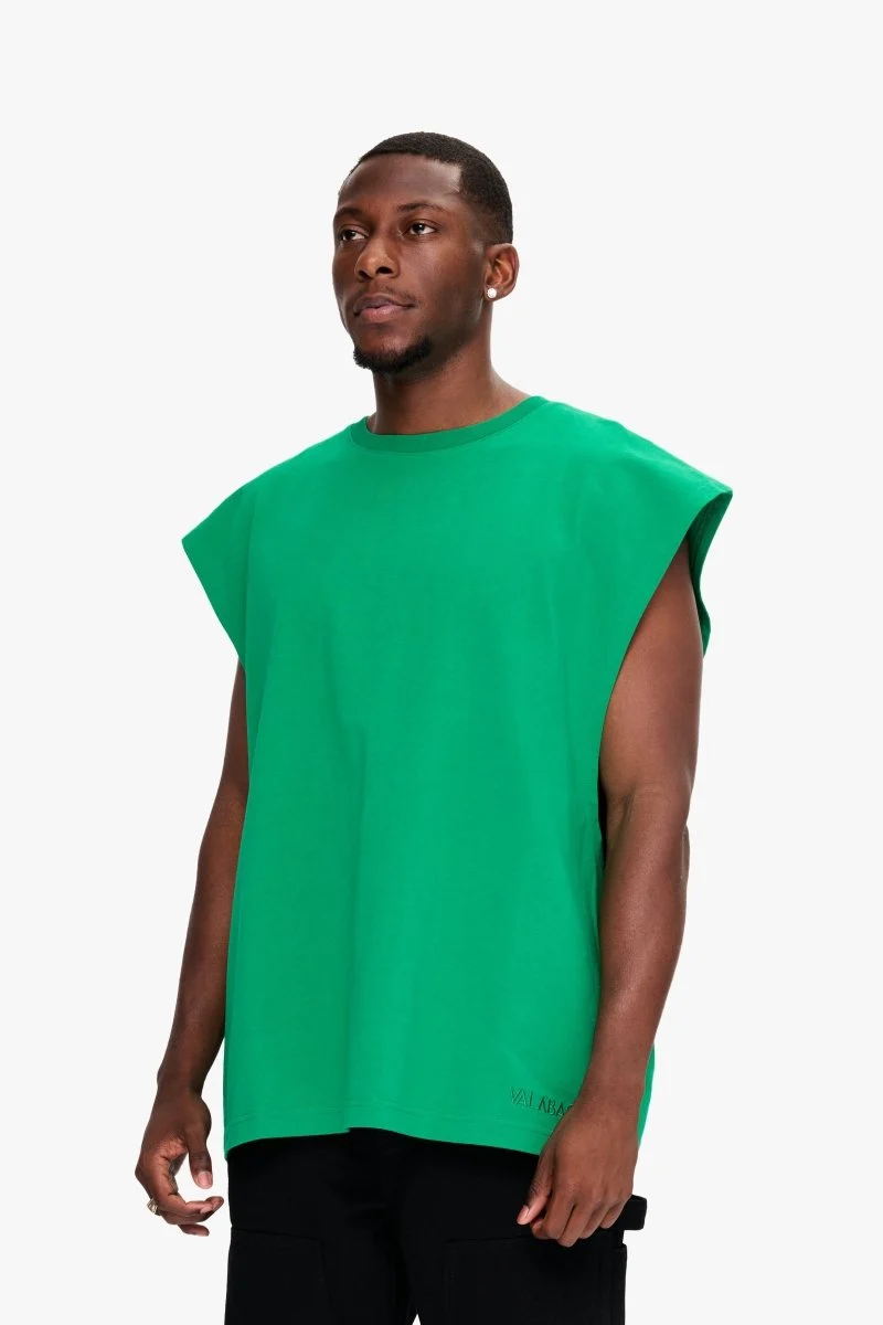 Valabasas Essential Sleeveless Tee Green - Image 3