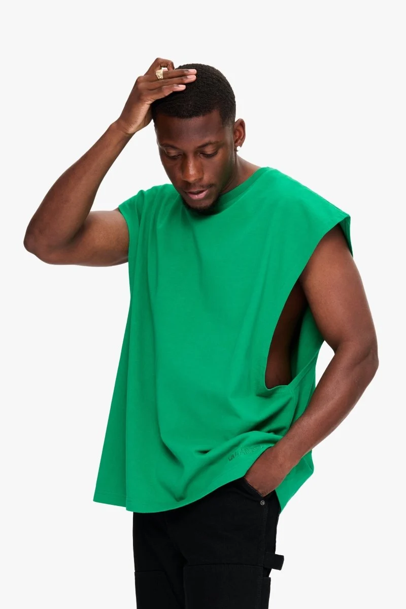 Valabasas Essential Sleeveless Tee Green - Image 7