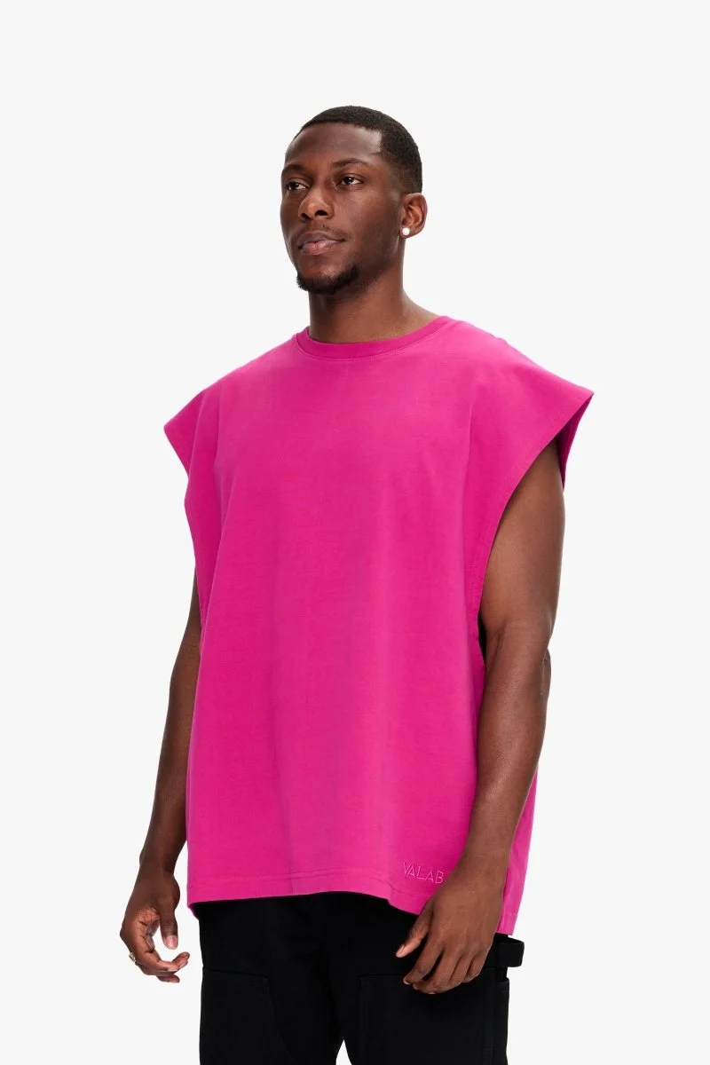 Valabasas Essential Sleeveless Tee Tank Top Orchid - Image 3