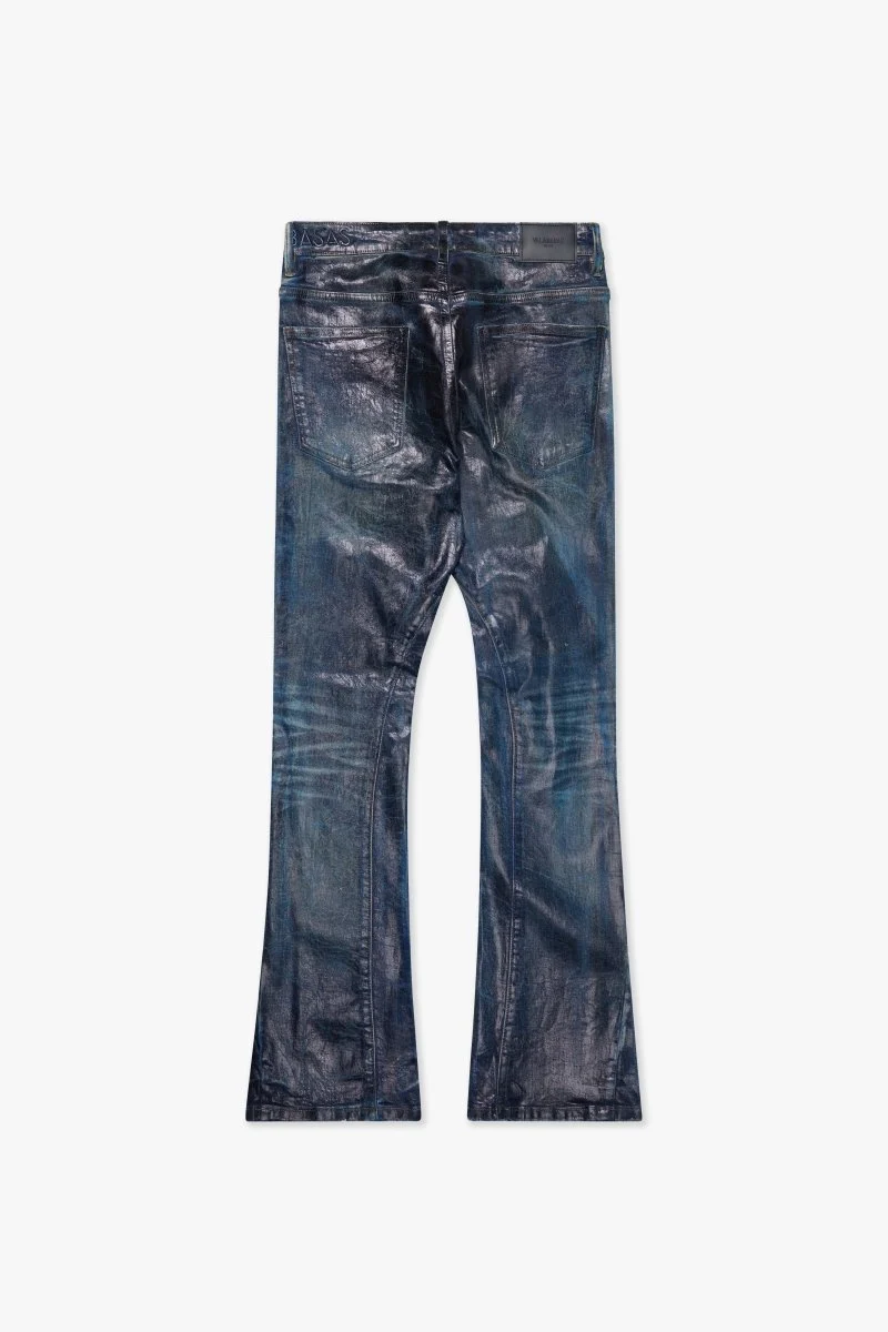 Valabasas Fax Stacked Jeans Dirty Indigo Waxed - Image 3