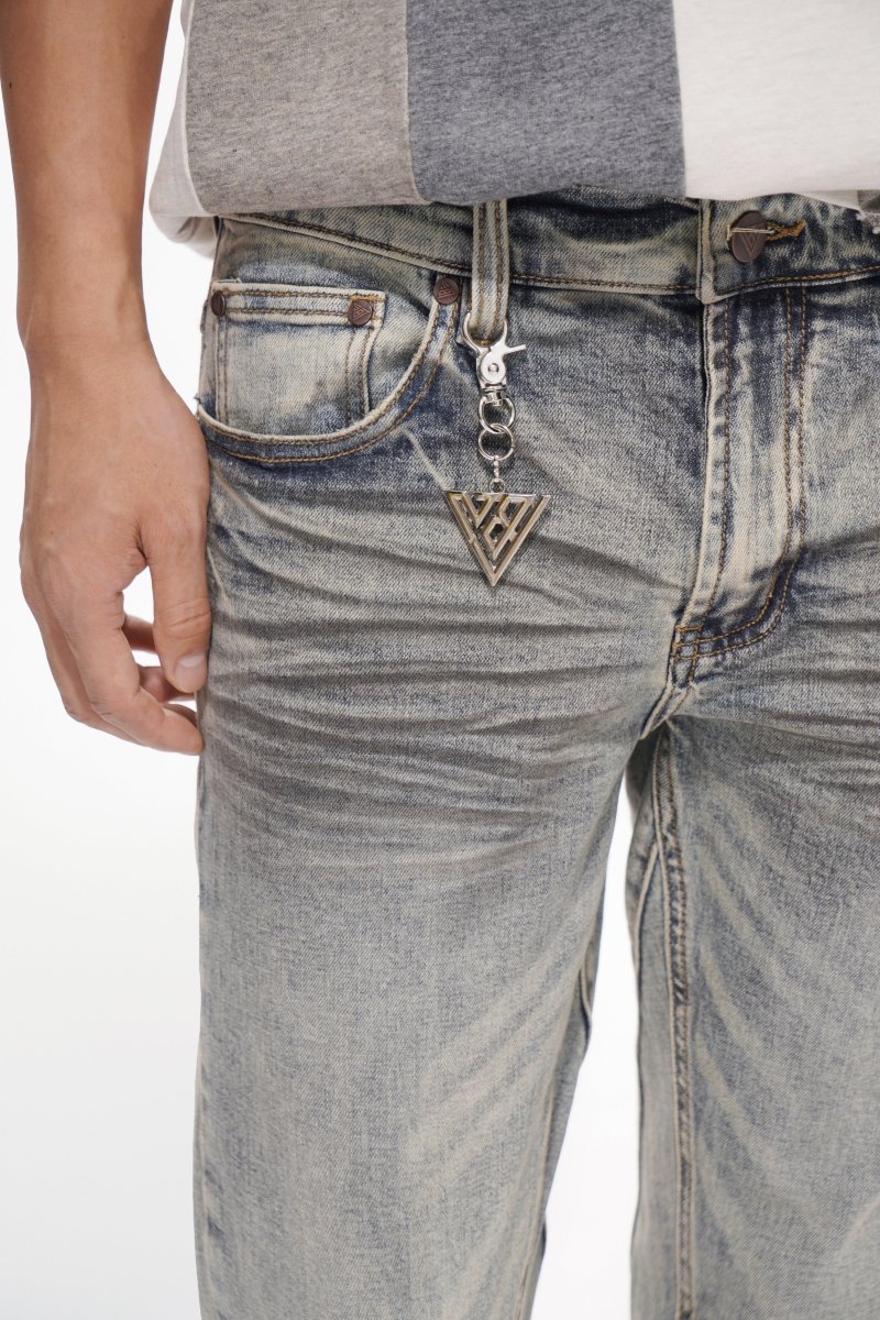 Valabasas Fax Stacked Flare Jeans Light Blue Washed - Image 2