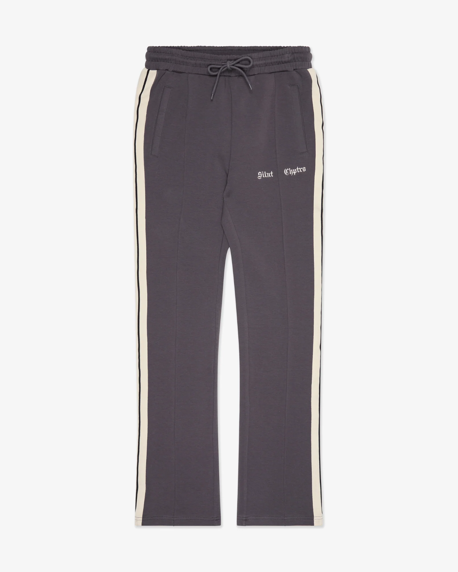 Silnt Chptrs Stripe Track Pants - Relaxed Fit Grey - Image 3