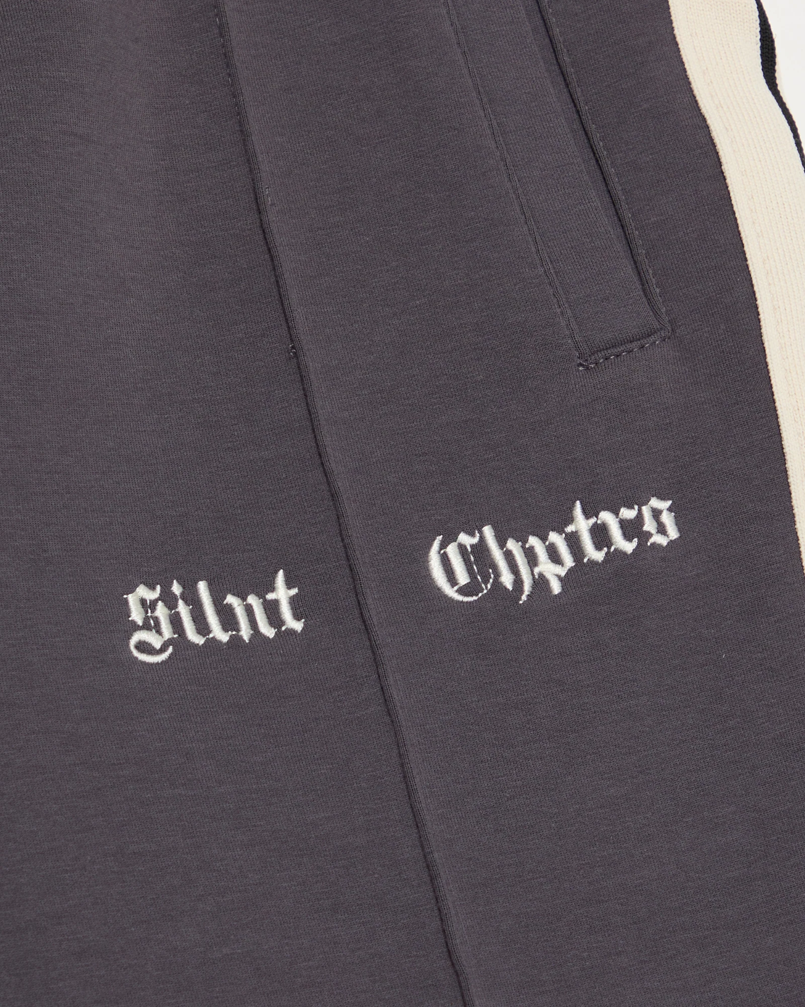Silnt Chptrs Stripe Track Pants - Relaxed Fit Grey - Image 5