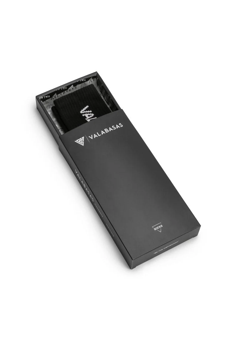 Valabasas Footprint Socks Black - Image 2