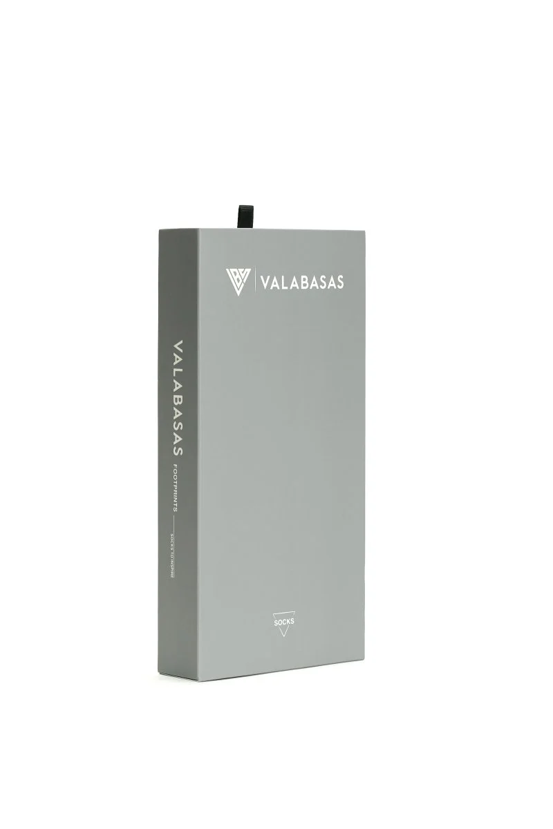 Valabasas Footprint Graphite Socks - Image 4