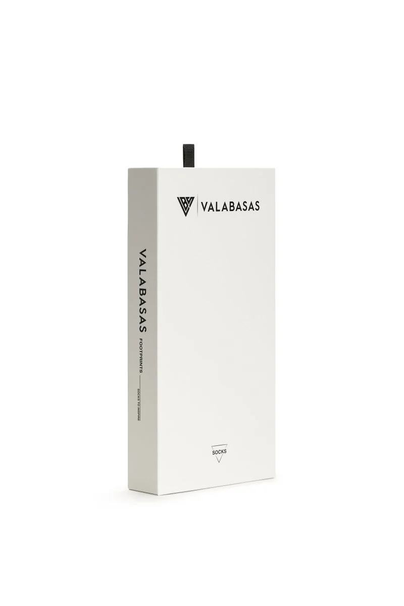 Valabasas Footprint Socks White - Image 4
