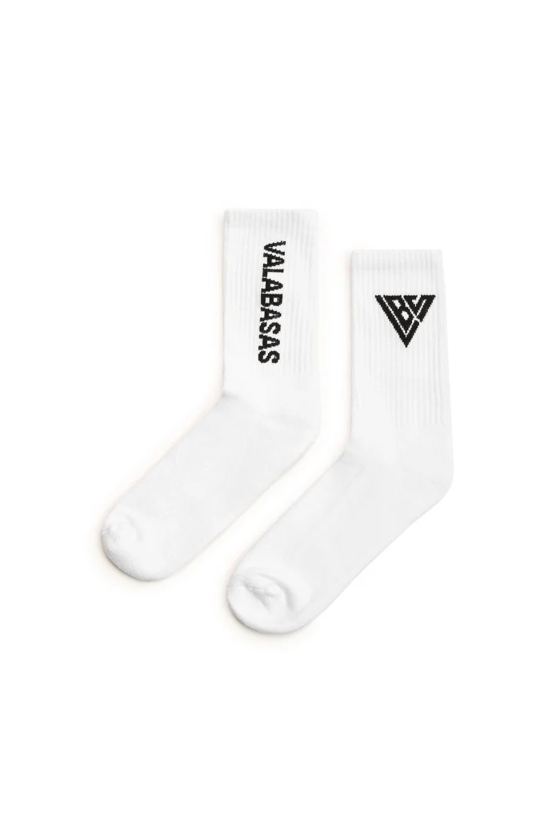 Valabasas Footprint Socks White - Image 7