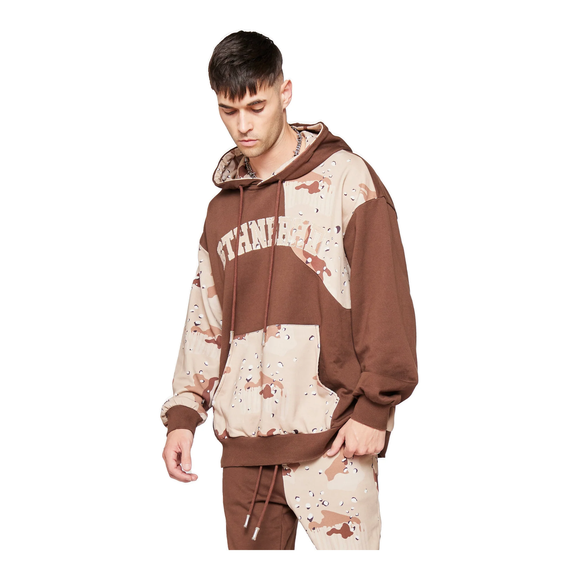 6Th Nbrhd Fort Men's Hoodie Desert Camo