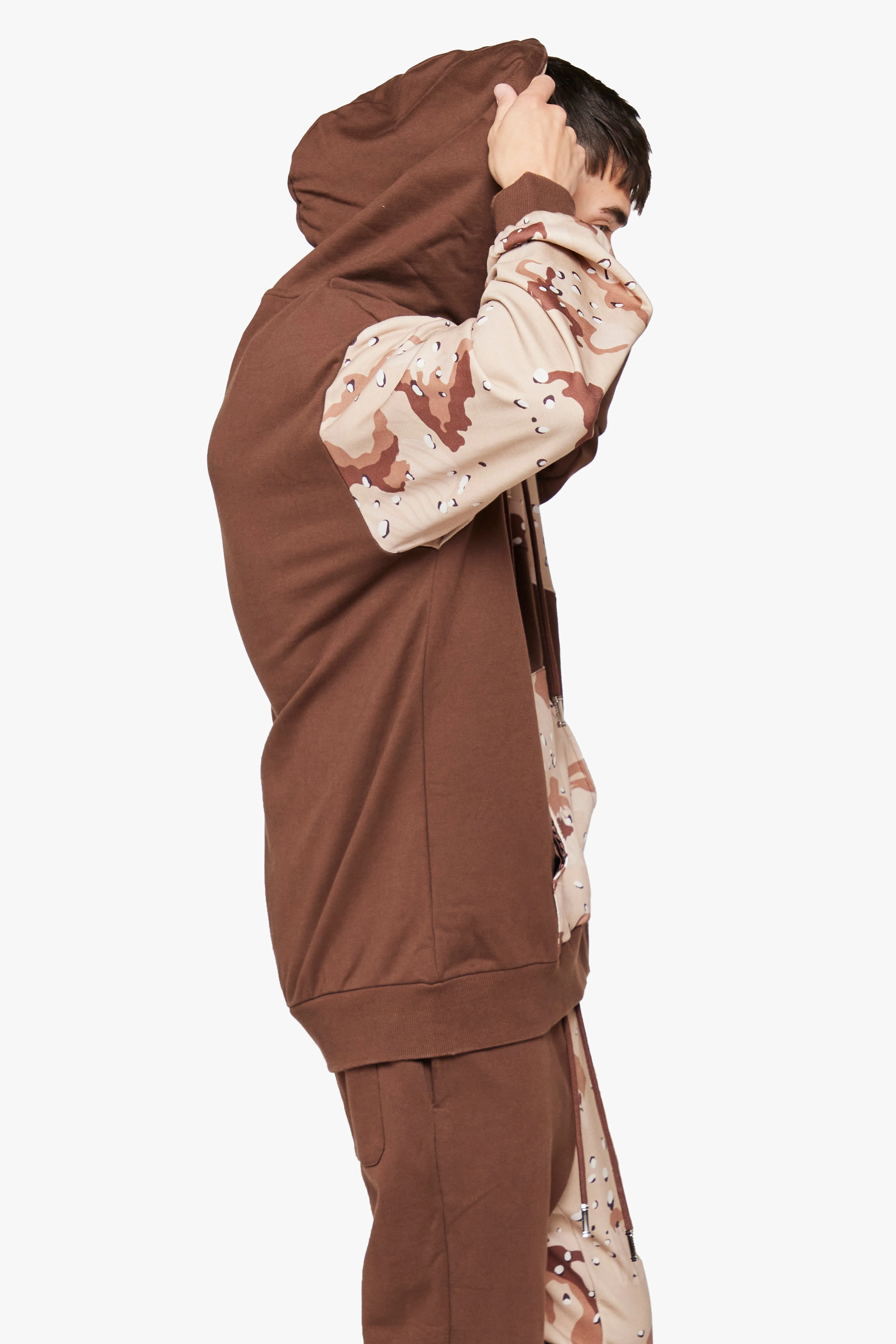 6Th Nbrhd Fort Men's Hoodie Desert Camo - Image 3