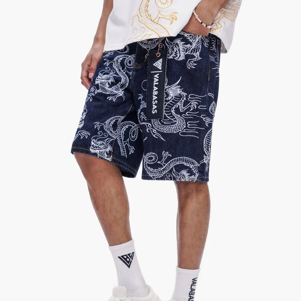 Valabasas Dragon Shorts - Graphic Dark Blue