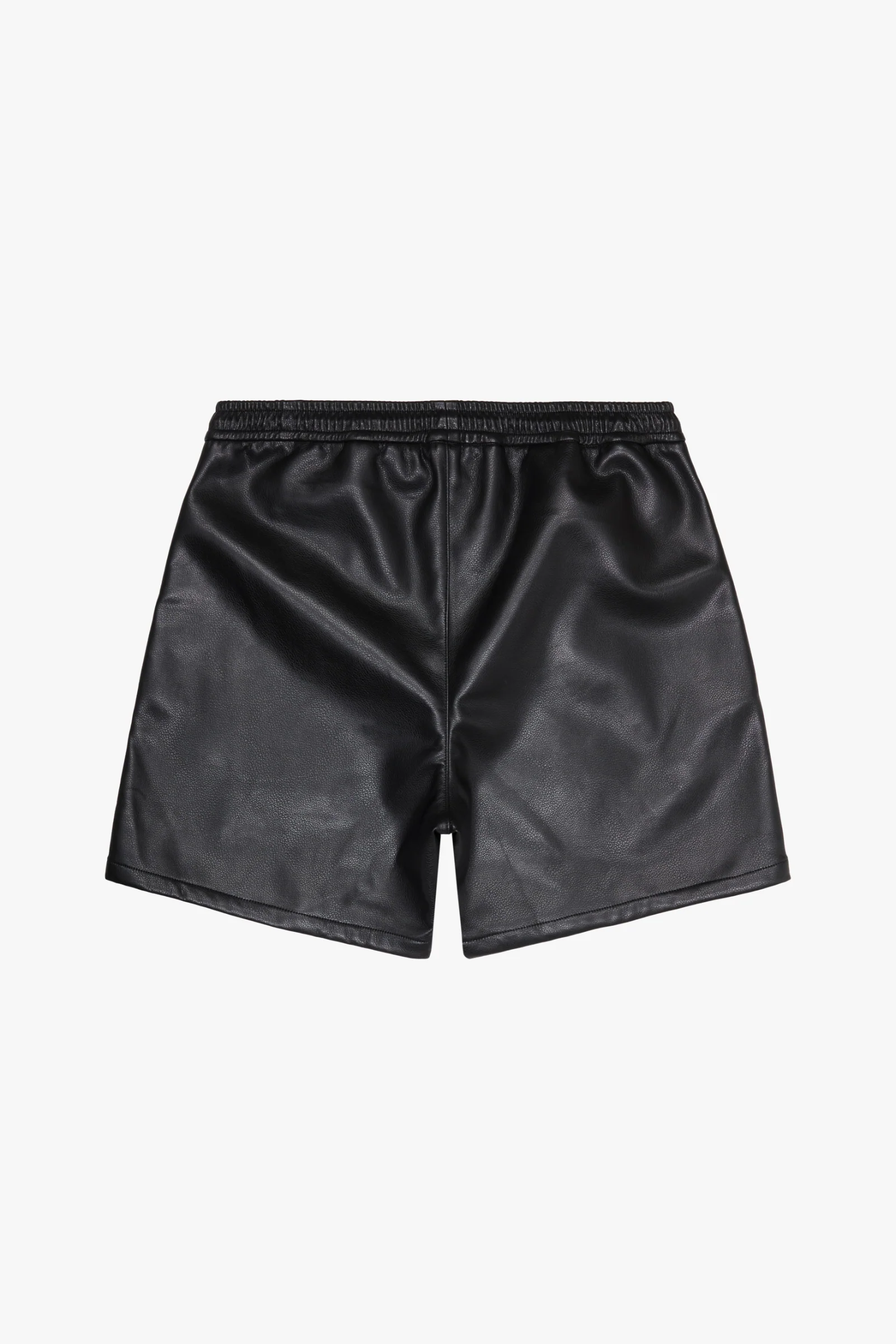 6Th Nbrhd Metal Shorts - Faux Leather Black - Image 5