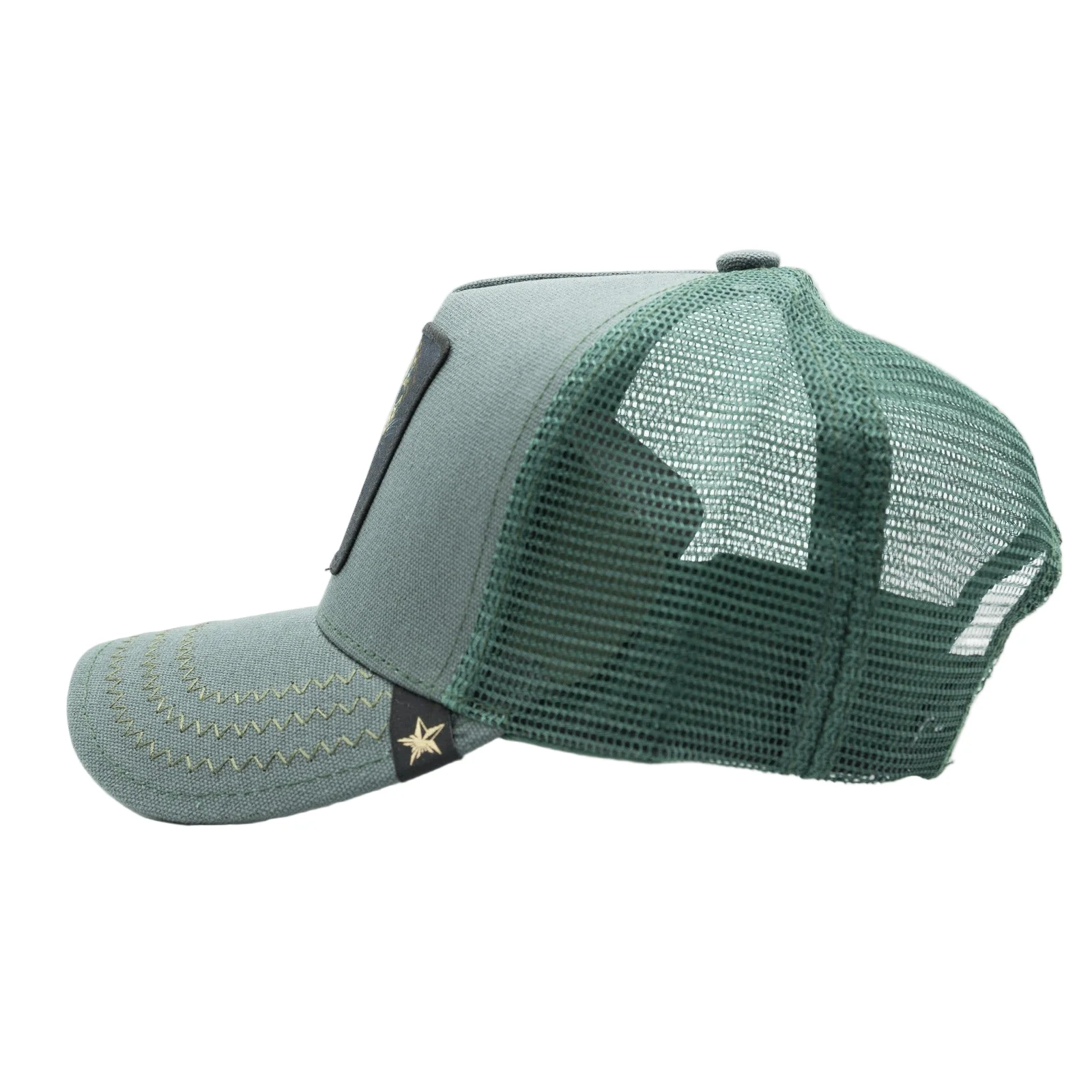 Gold Star Cheetah Trucker Hat - Image 4