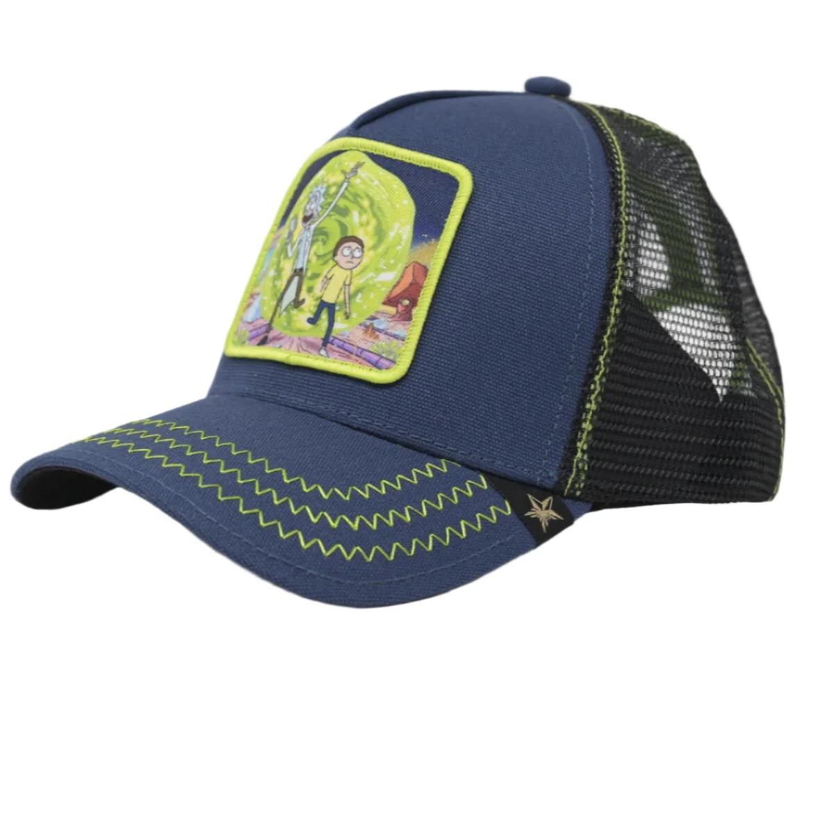 Gold Star Rick And Morty Trucker Hat - Image 3