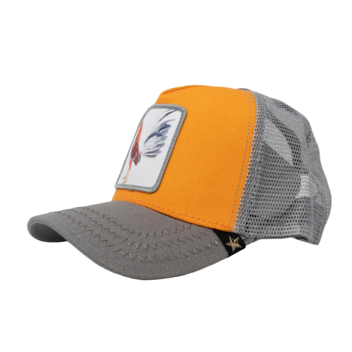 Gold Star Rooster Trucker Hat - Image 4