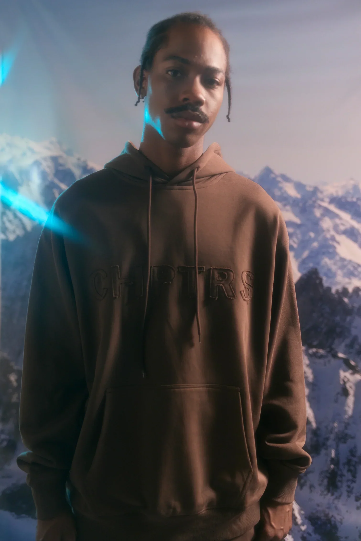 Silnt Chptrs Grit Hoodie - Long-Length Brown - Image 11