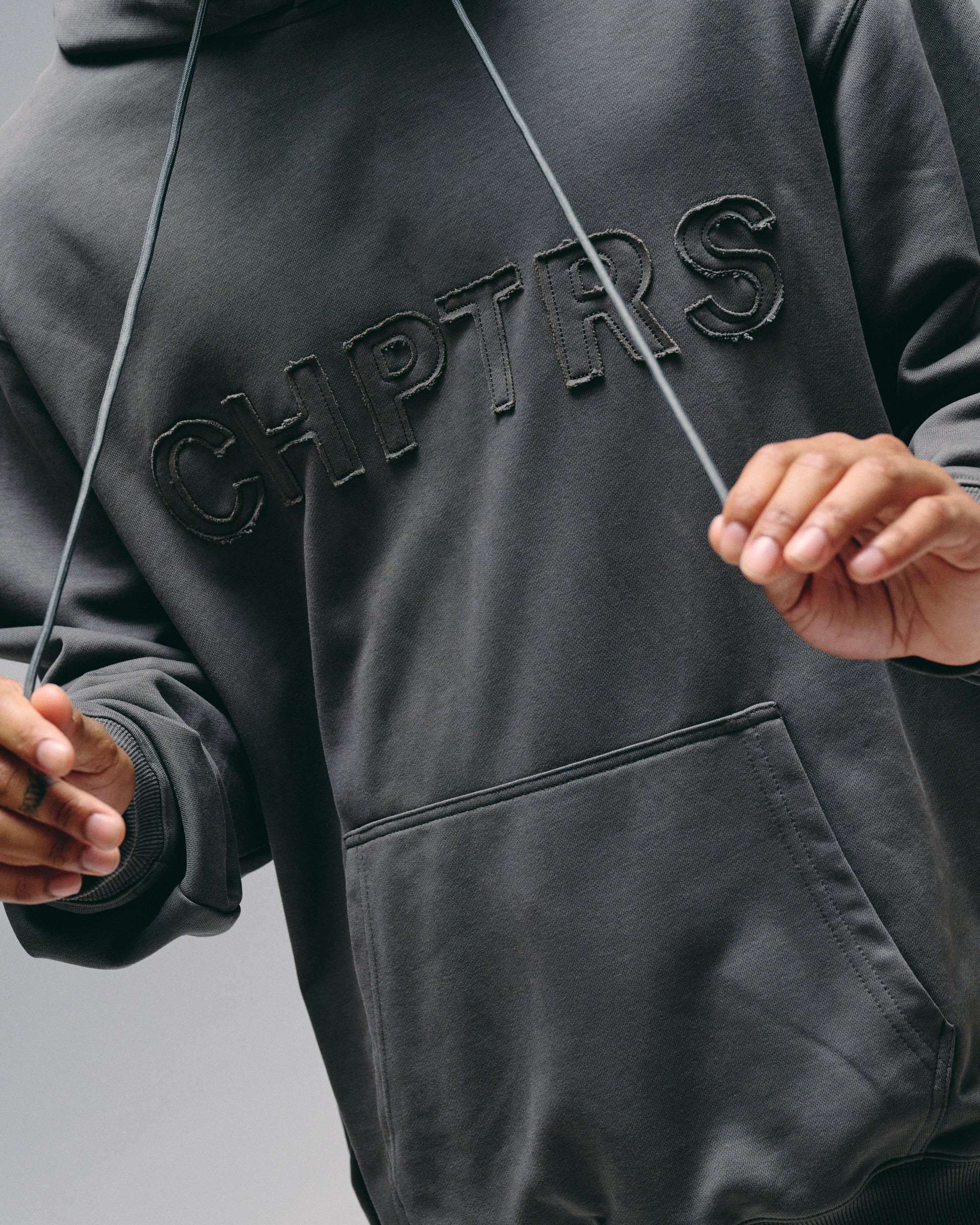 Silnt Chptrs Grit Hoodie Grey - Image 4
