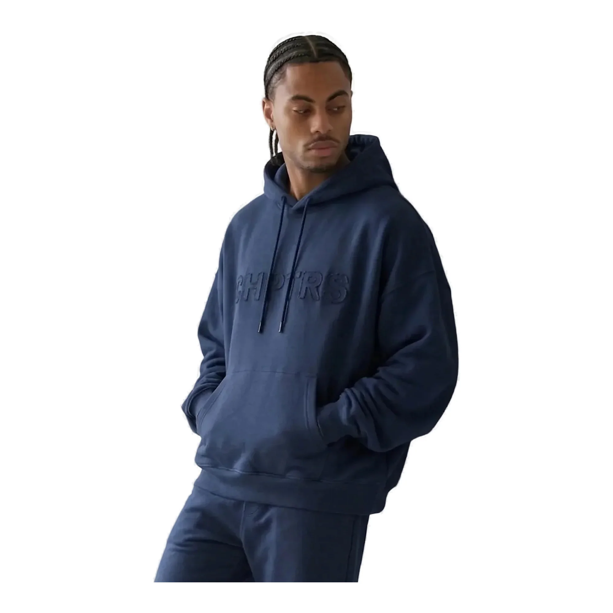 Silnt Chptrs Grit Hoodie - Relaxed Fit Navy