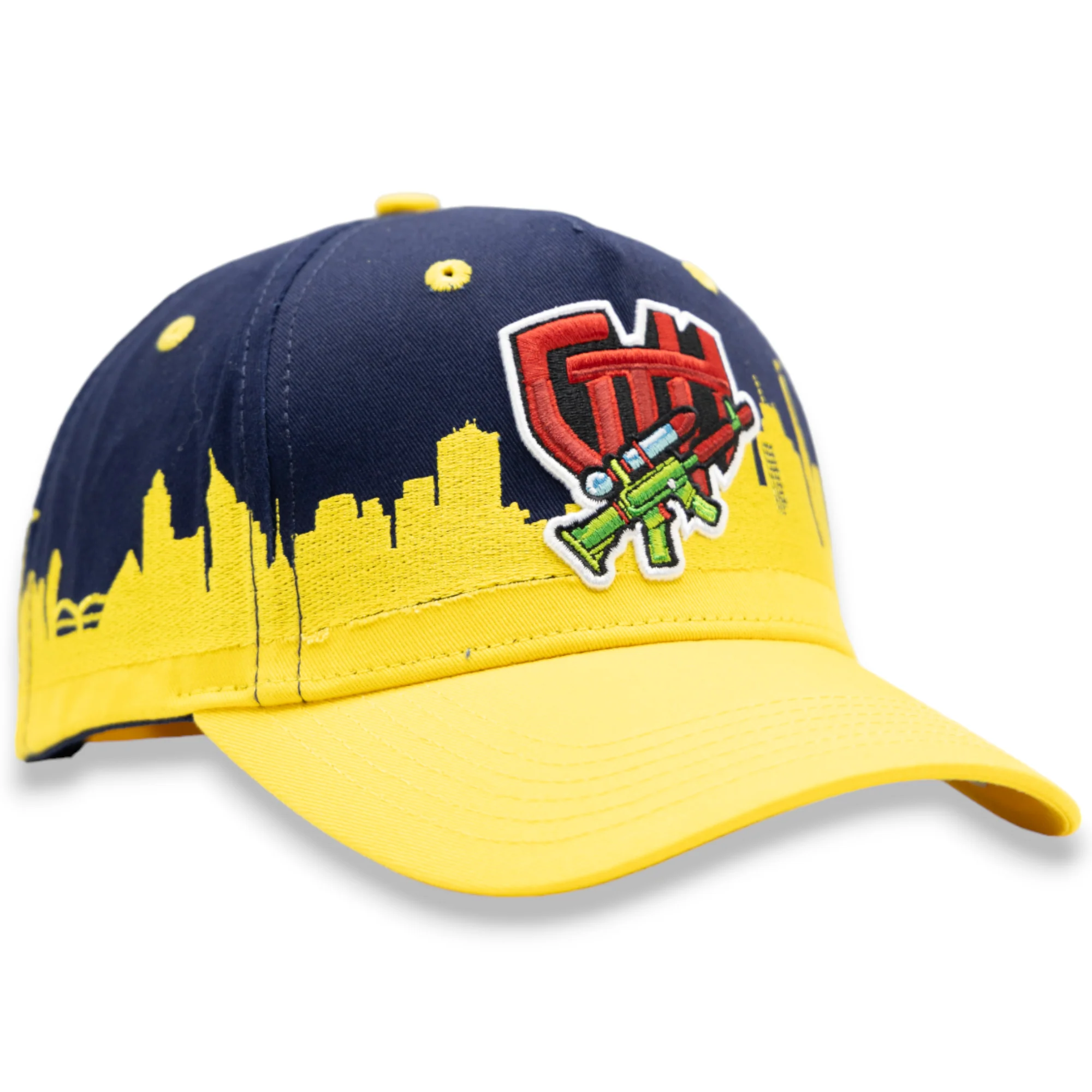 Gth Memphis Skyline Snapback Hat - Embroidered Design - Image 12