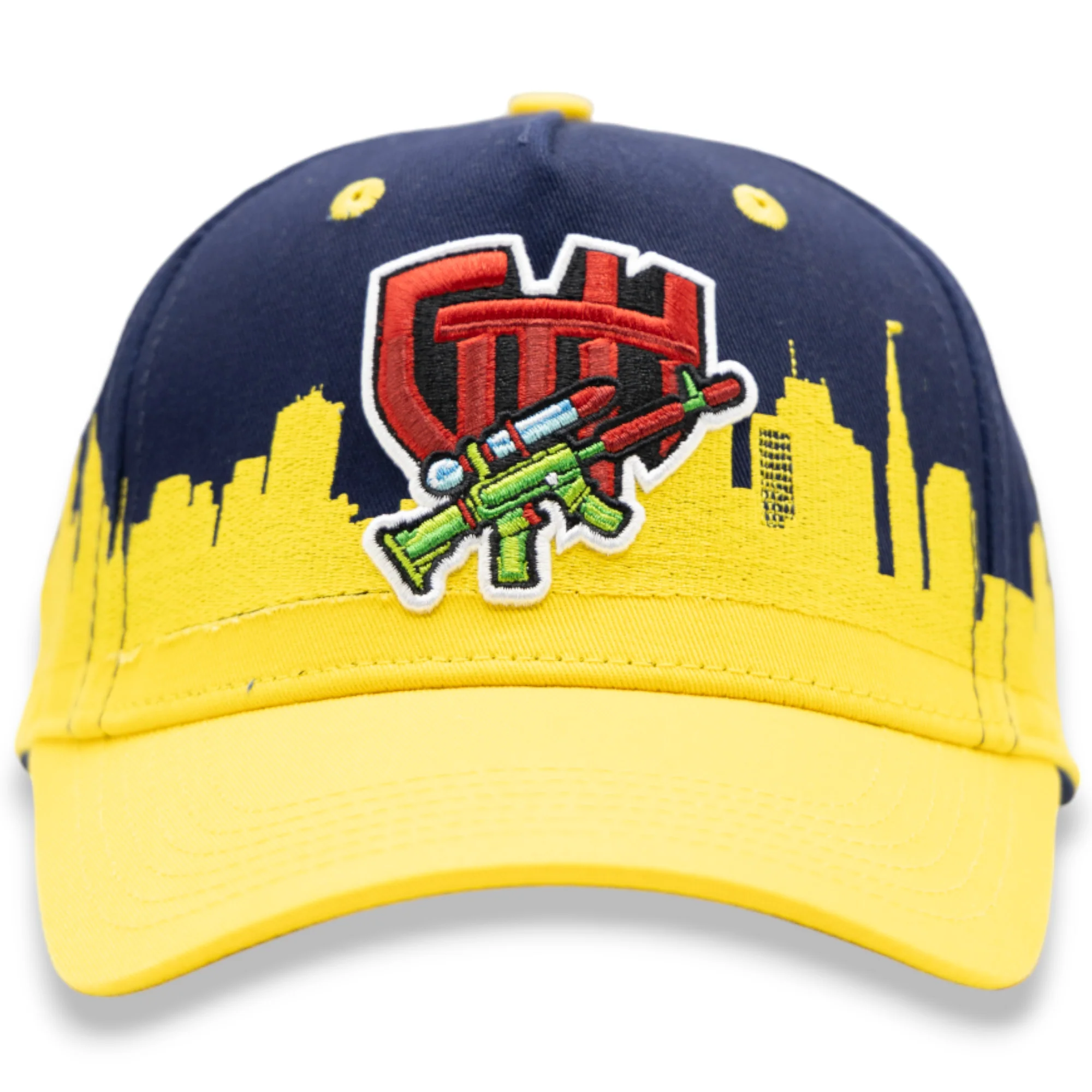 Gth Memphis Skyline Snapback Hat - Embroidered Design - Image 13