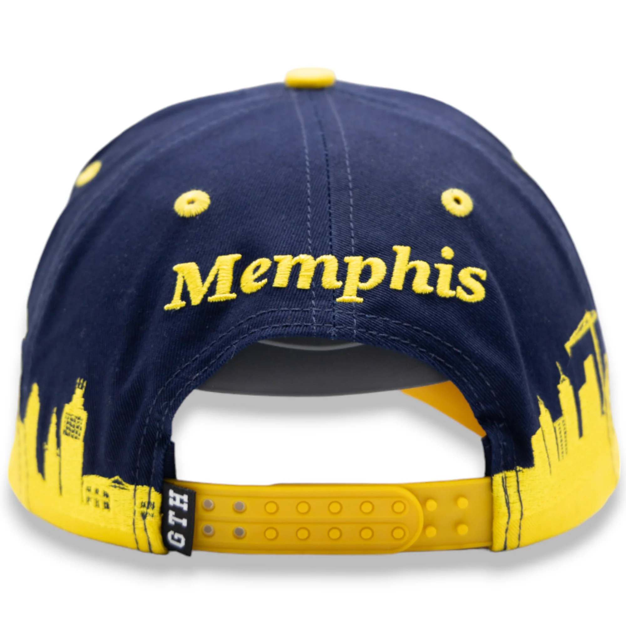 Gth Memphis Skyline Snapback Hat - Embroidered Design - Image 10