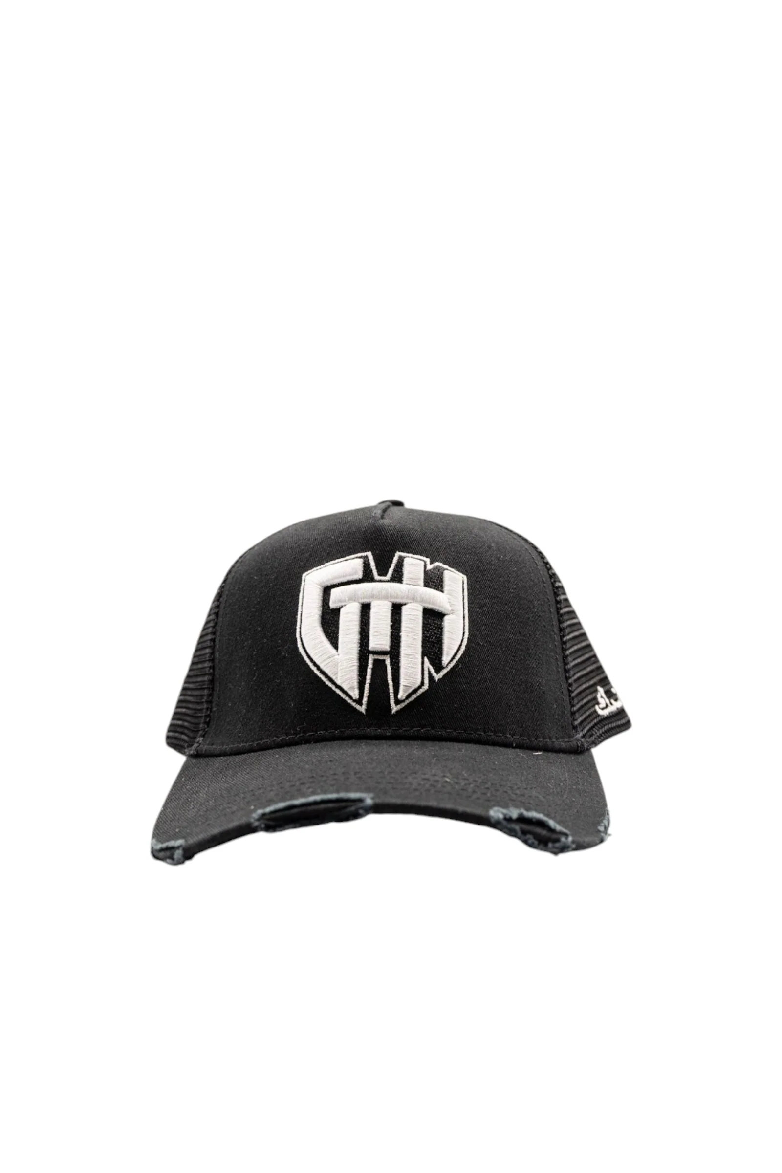 Gth Arabian Text Trucker Hat - Embroidered Black - Image 5