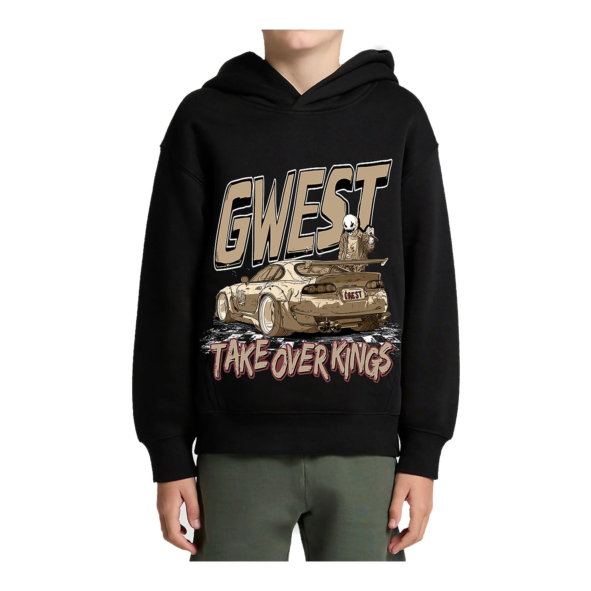G-West Claim The Crown Youth Hoodie - Graphic Print - Image 2
