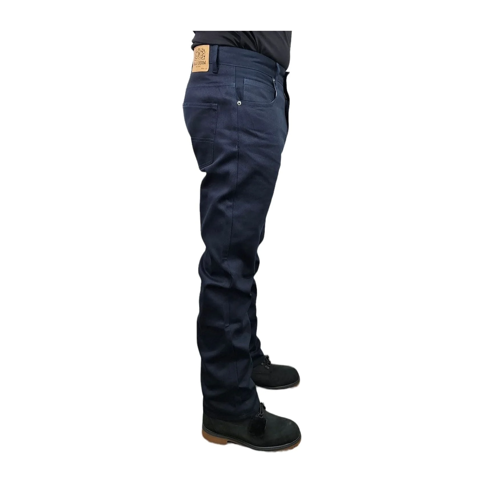 Hajji Denim Rivet Jeans - Navy - Image 3