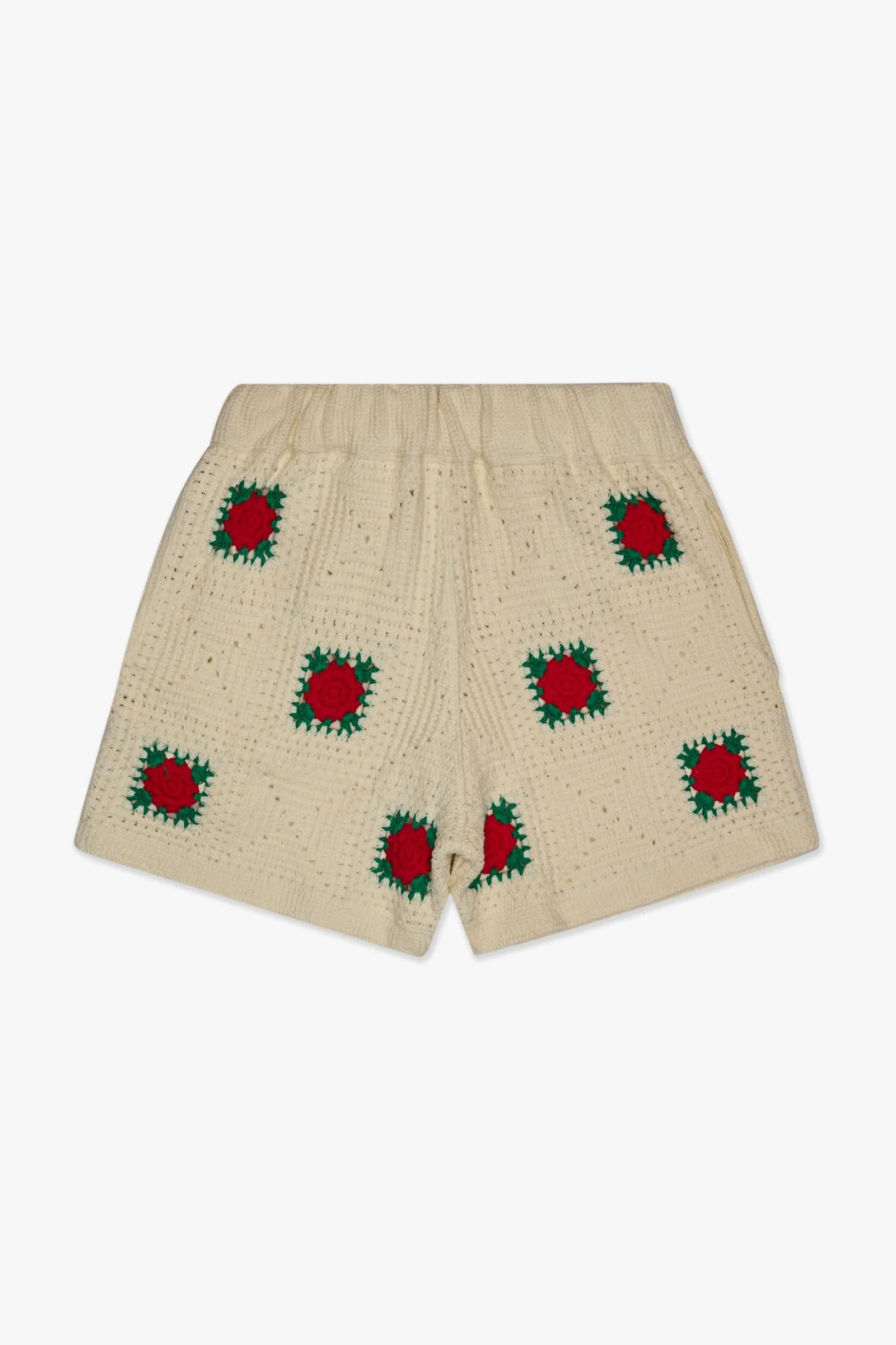 6Th Nbrhd Handmade Men's Shorts Cream - Green - Image 4