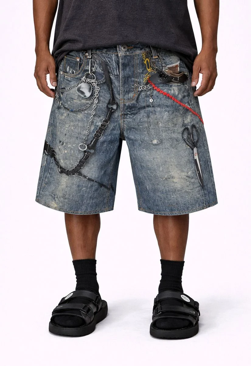 Undeveloped Hardware Shorts - Graphic Dirty Blue - Image 4