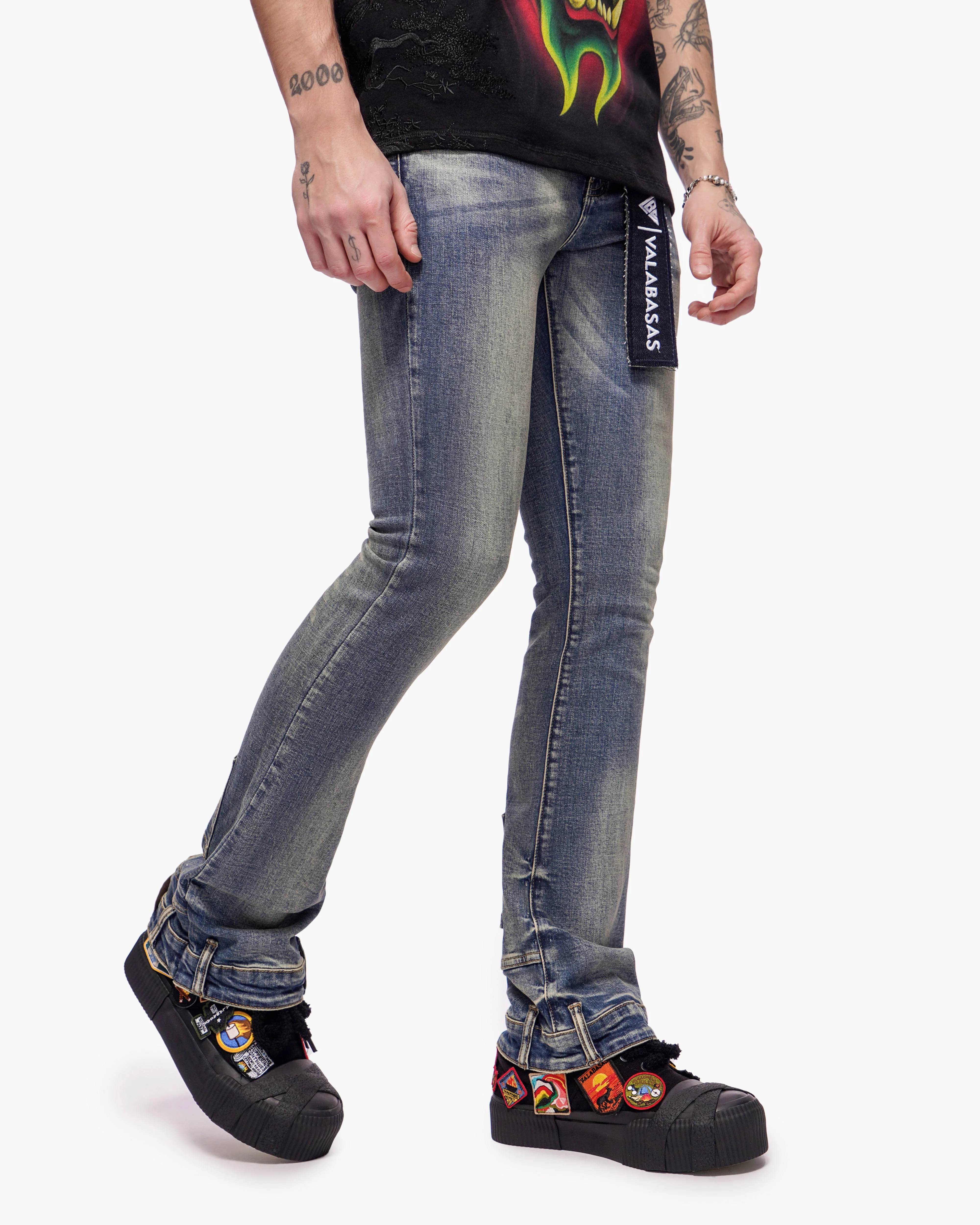 Valabasas HIKARI Jeans - Stacked Blue Washed - Image 5