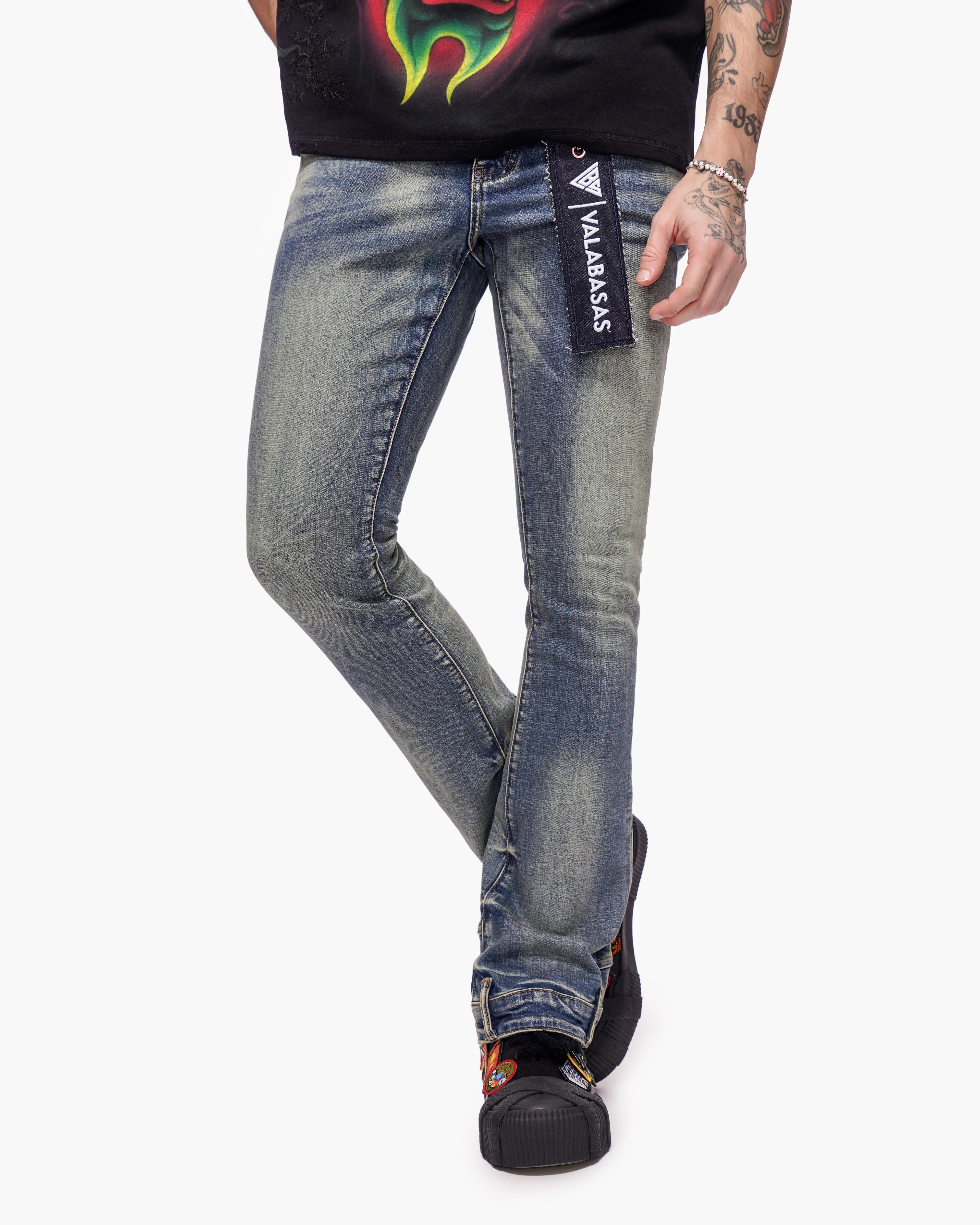 Valabasas HIKARI Jeans - Stacked Blue Washed - Image 9