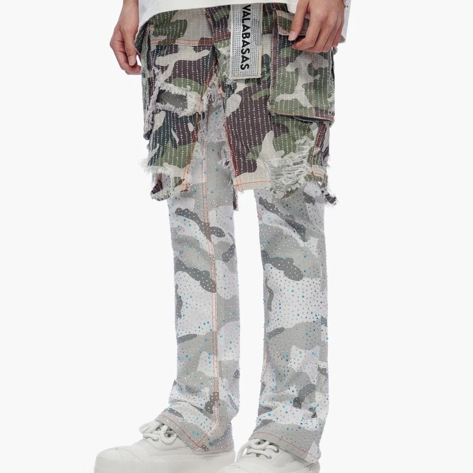 Valabasas Camo Jeans - Layered Panel