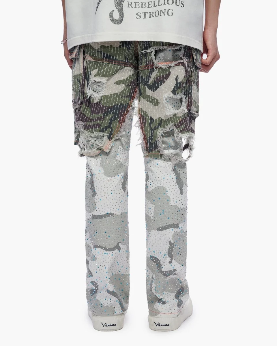 Valabasas Camo Jeans - Layered Panel - Image 9