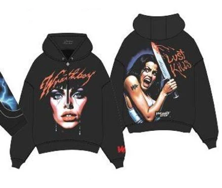 Wrathboy Horror Men's Hoodie Black - Image 5