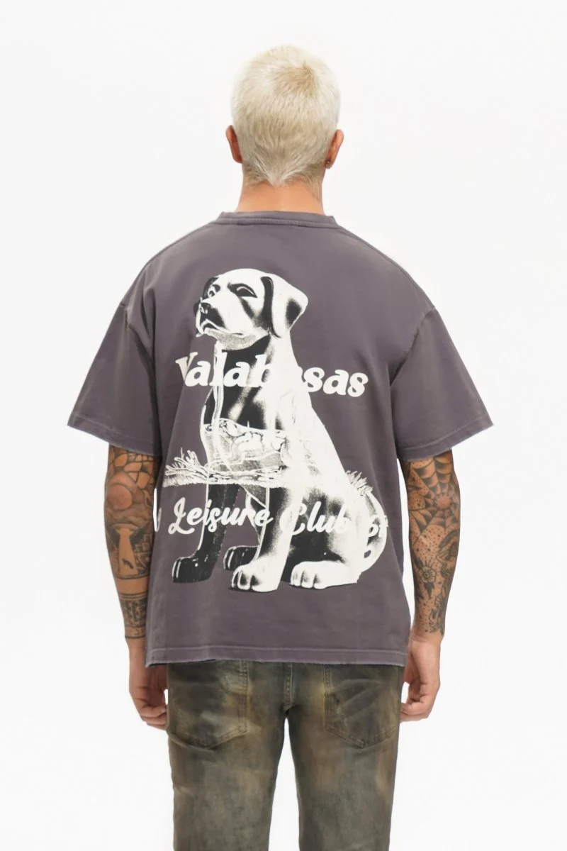 Valabasas Hound Tee T-Shirt Grey - Image 2