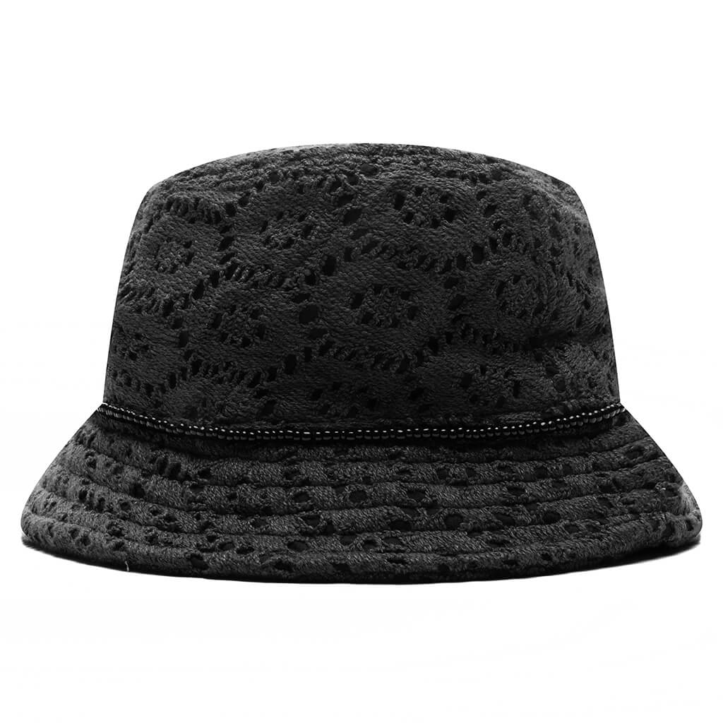 Honor The Gift Friendship Crochet Bucket Hat Black - Image 2