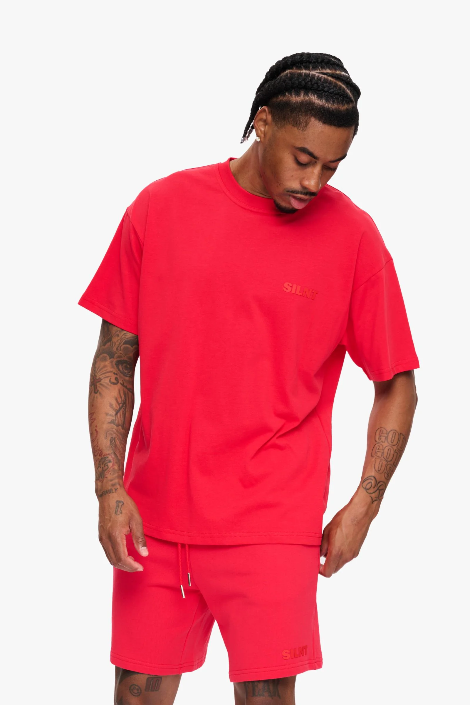 Silnt Chptrs Hush T-Shirt - Red - Image 2