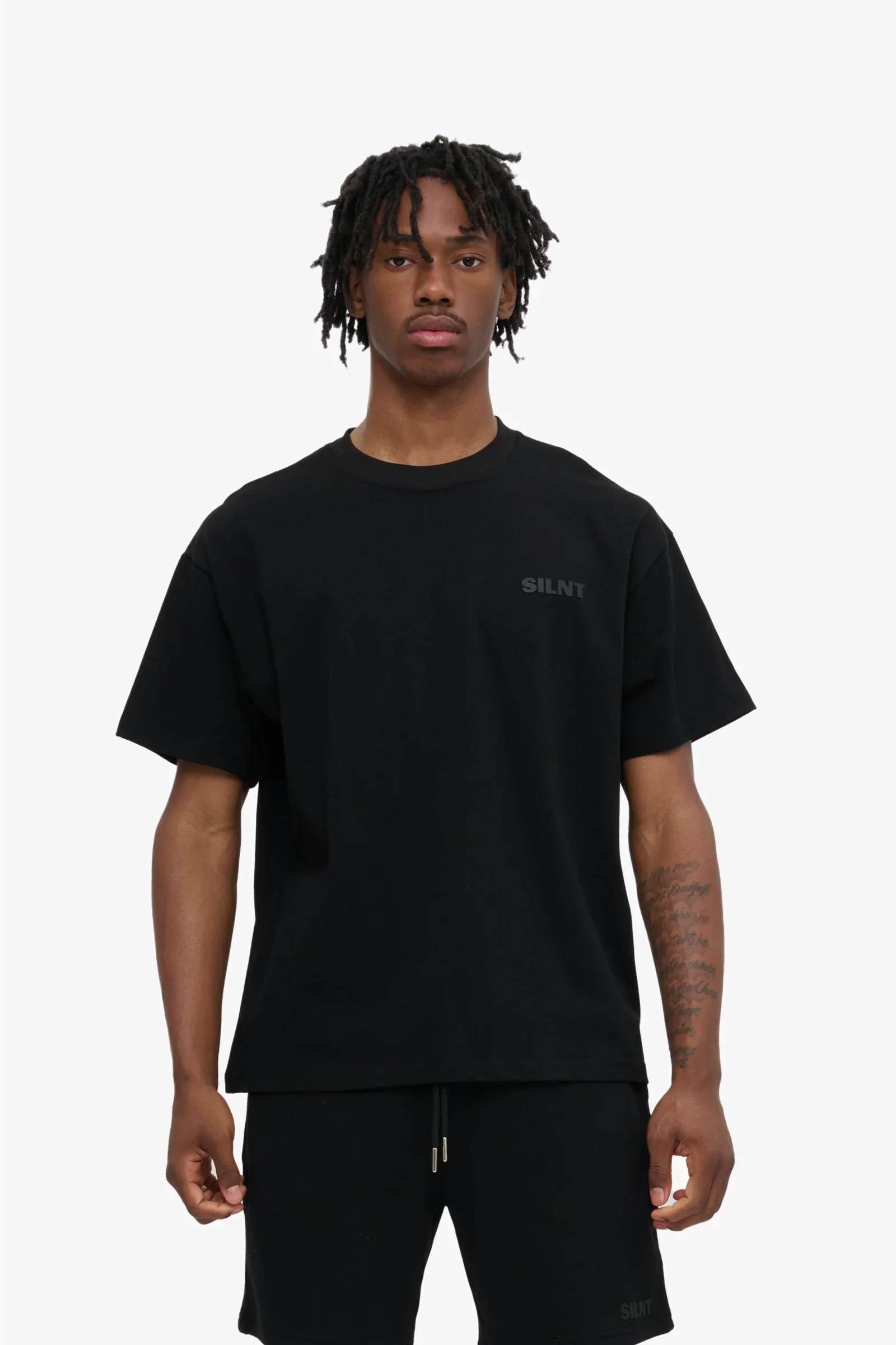 Silnt Chptrs Hush Tee - Relaxed Fit Black - Image 7