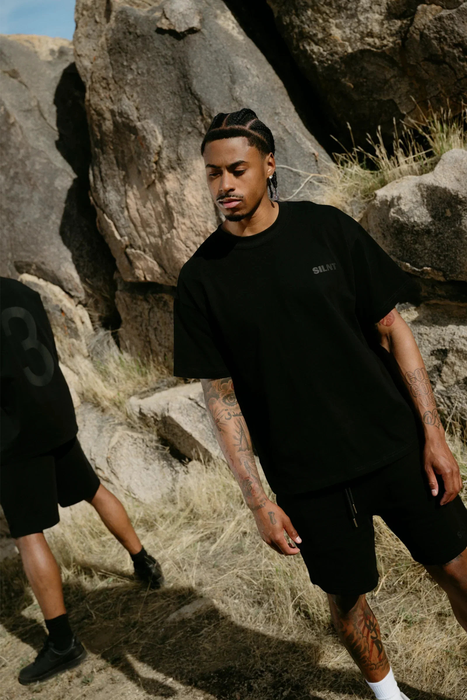 Silnt Chptrs Hush Tee - Relaxed Fit Black - Image 9