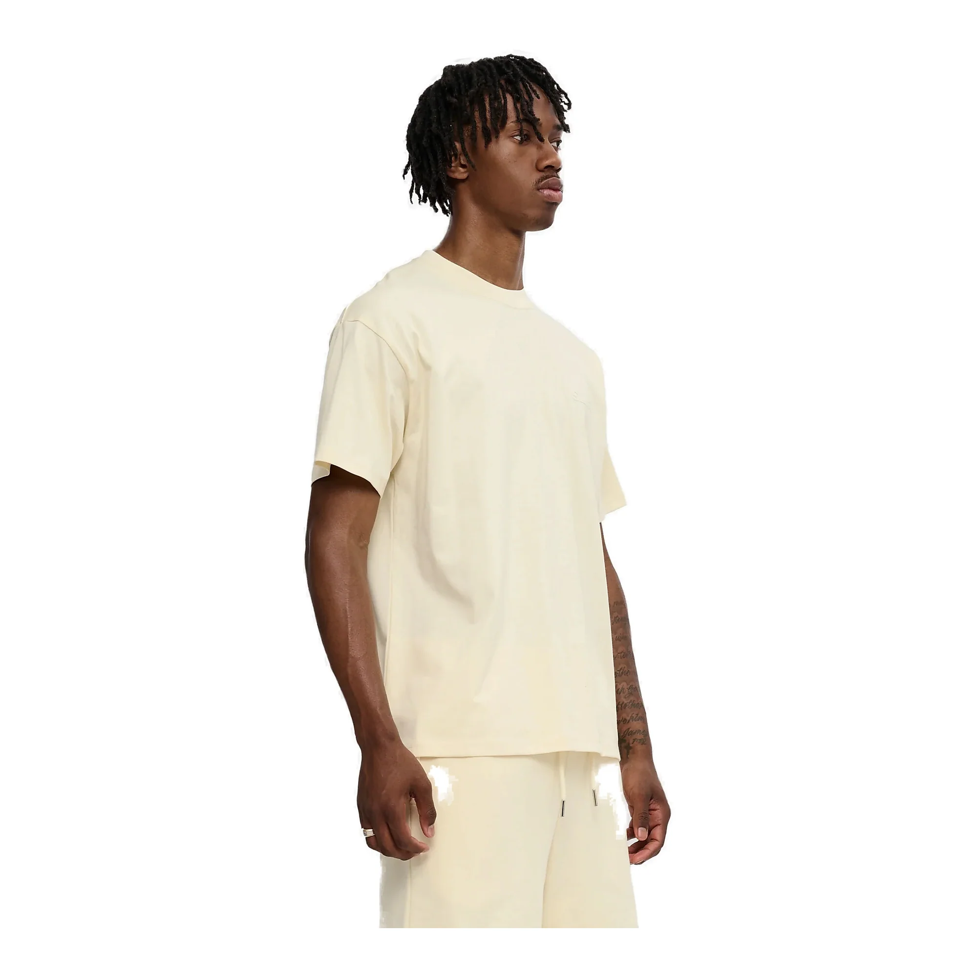 Silnt Chptrs Hush Tee - Dropped Shoulders Cream