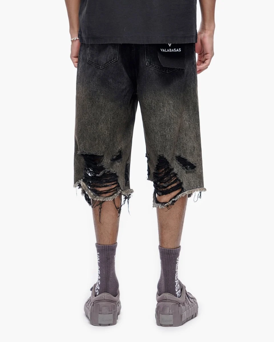 Valabasas Iceland Wash Jorts - Distressed - Image 7