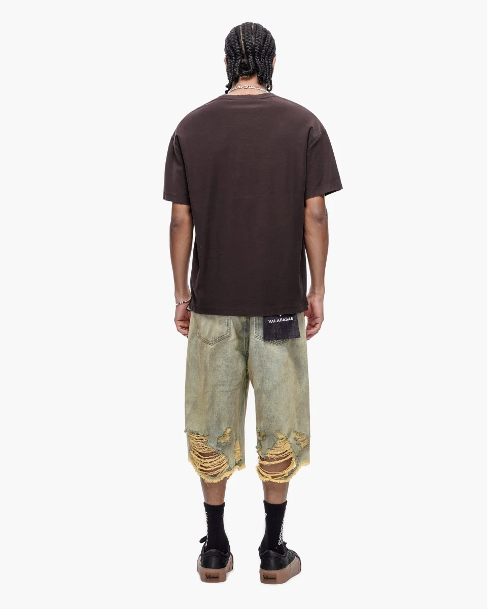 Valabasas Distressed Shorts - Vintage Wash - Image 10