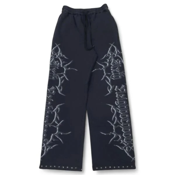 6th Nbrhd Gothic Sweatpants - Graphic Black - Image 2